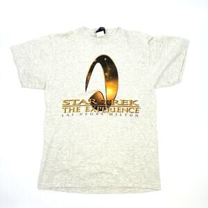 Vintage 90s Star Trek Las Vegas Experience T-Shirt Men’s Size Small Made In USA